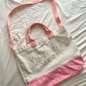 Victoria's Secret Pink and White Tote